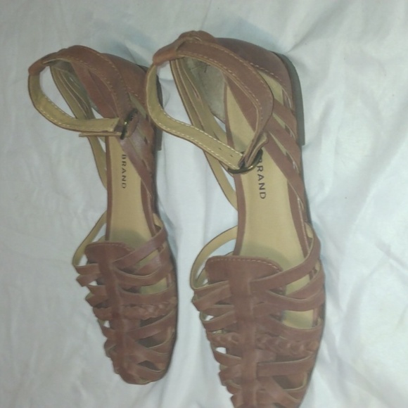 EUC LUCKY BRAND WOMEN'S ALEEAH FLAT SANDALS SPICED TAN - Picture 3 of 6